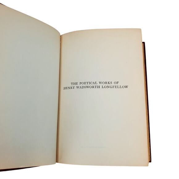 The Poetical Works of Henry W Longfellow Collins Clear Type Press Antique - Picture 9 of 16